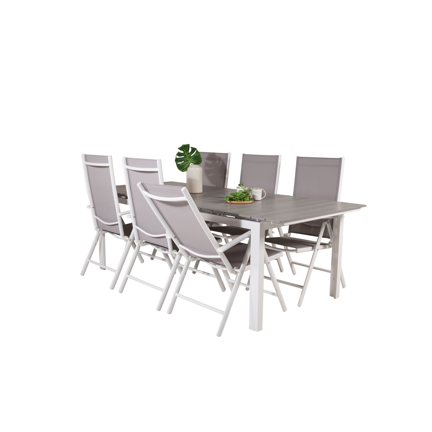 Spisegruppe Venture Home Lova 224/324 med 6 Bront Stoler