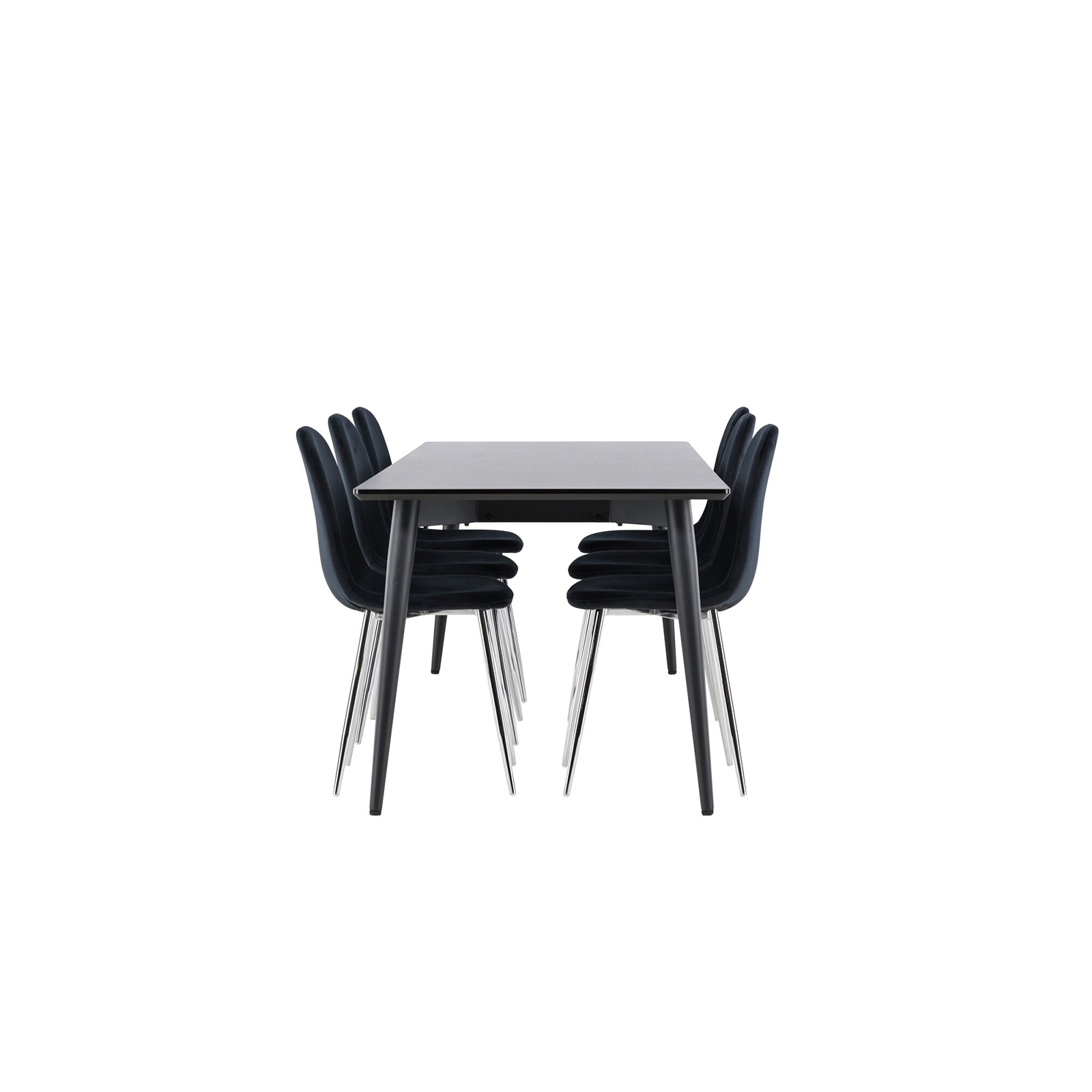 Spisegruppe Venture Home Ellis 230 med 6 stk Polar Stoler Fløyel