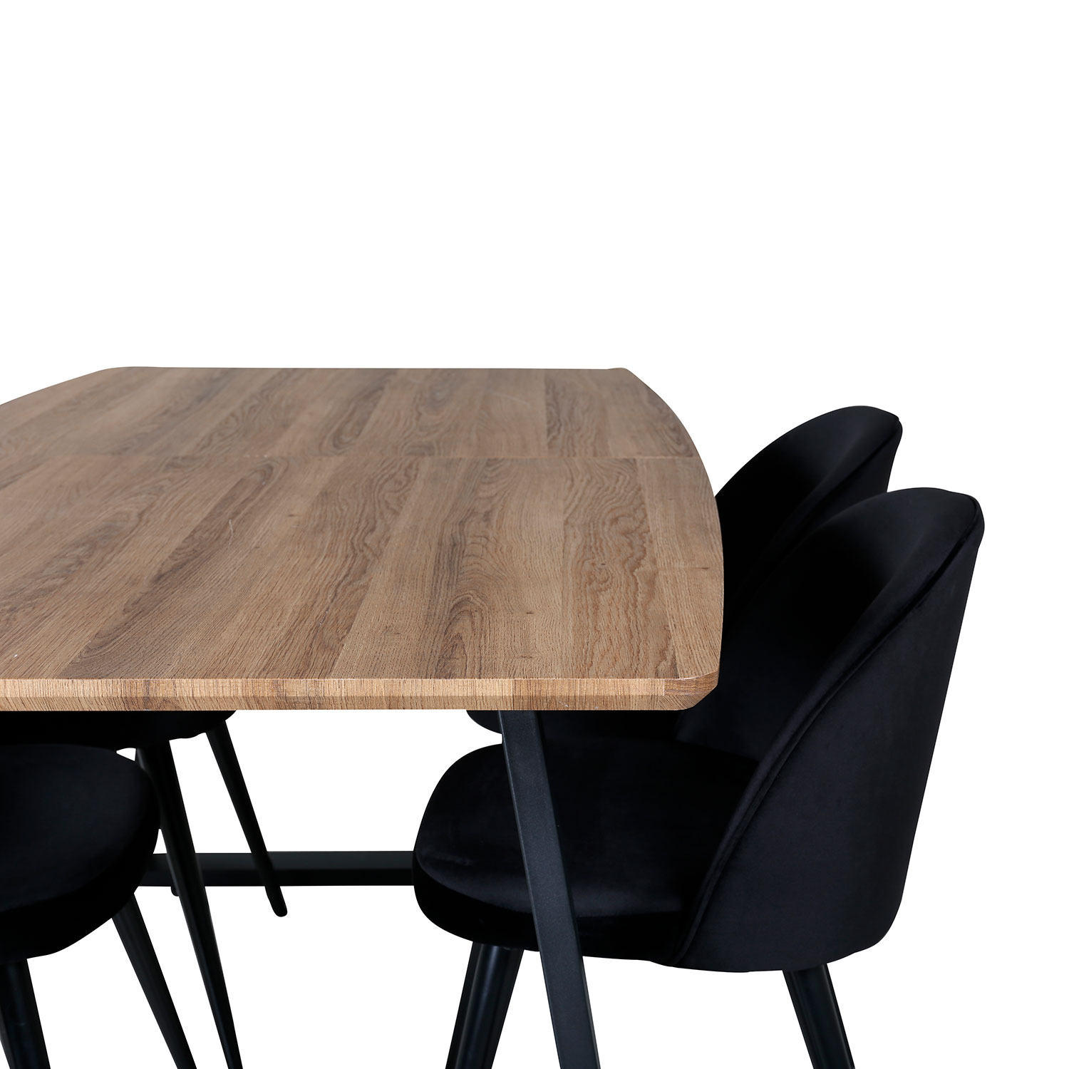 Spisegruppe Venture Home Inca med 4 Velvet Stoler