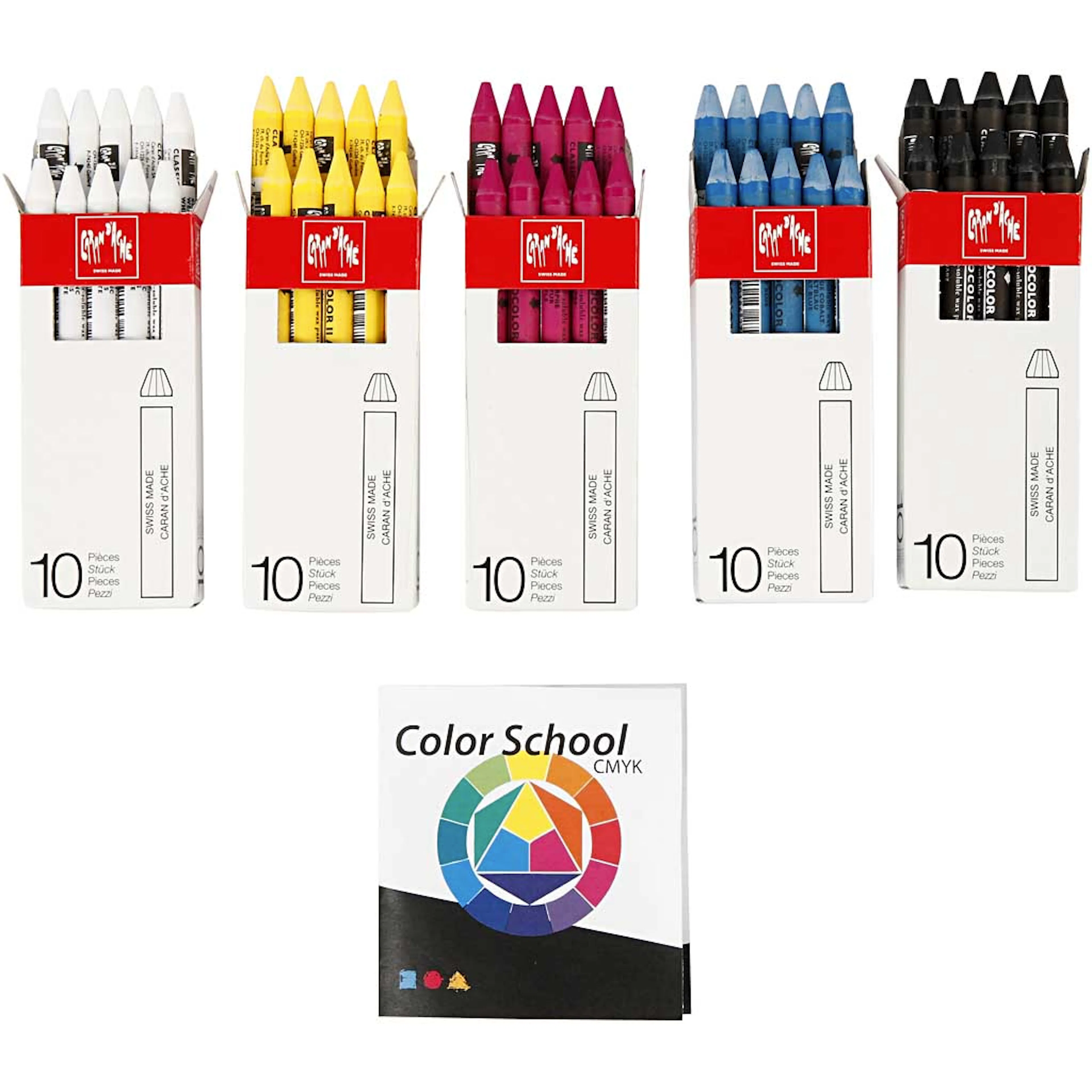 Akvarellfargestifter Creativ Company Neocolor II 5x10 stk/1 Pk
