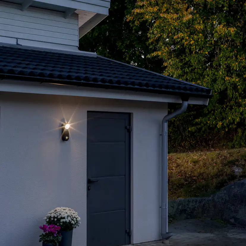 Vegglampe Gnosjö Konstsmide Prato LED 1W Bevegelsessensor Batteri
