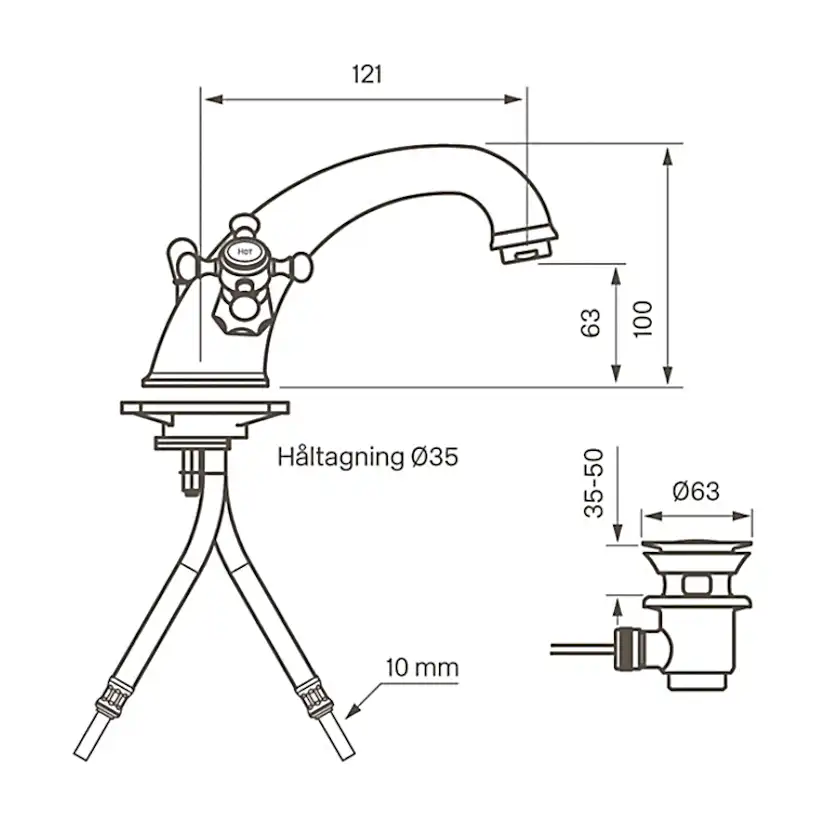 Servantbatteri Tapwell Classic VLV 065