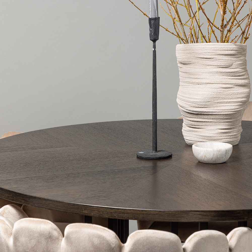 Spisegruppe Venture Home Copenhagen Ø 115 cm med 4 Limhamn Stoler