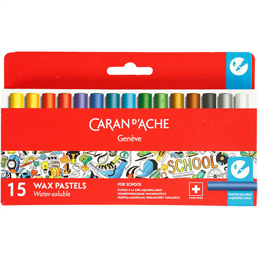 Akvarellfargestifter Creativ Company Neocolor II Ass Farger 15 stk/1 Pk 5 cm