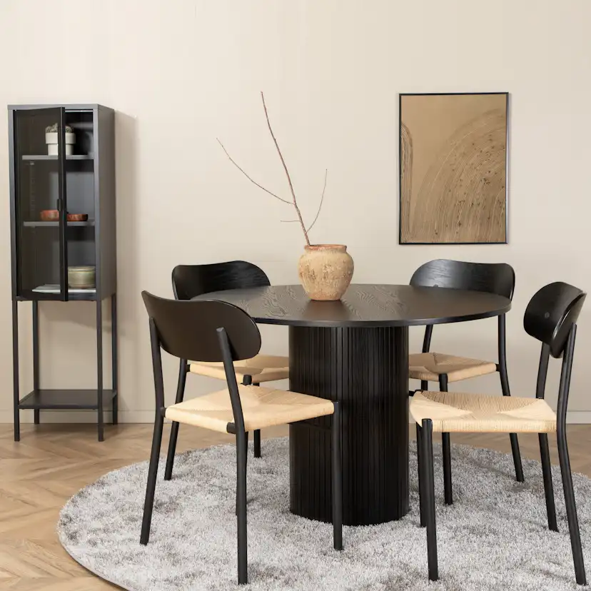 Spisegruppe Venture Home Bianca med 4stk Polly Stoler