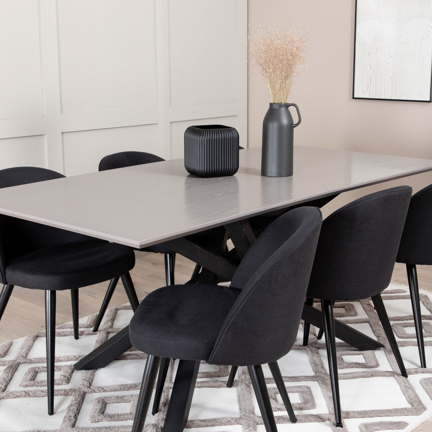 Spisegruppe Venture Home Piata med 6 Valentina Stoler GR22263