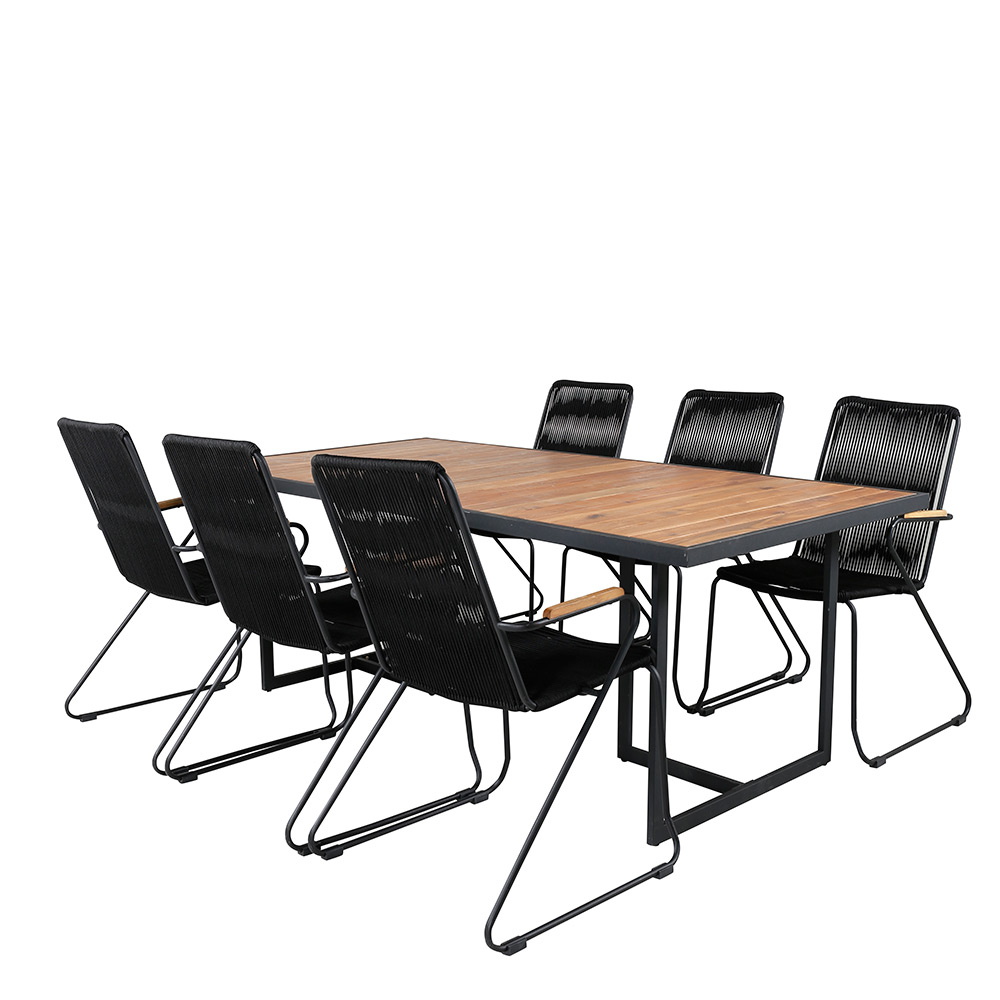 Spisegruppe Venture Home King med 6 Billy Lenestoler