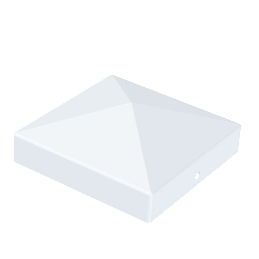 Pyramid stolplock vit 136x136 136x136 mm