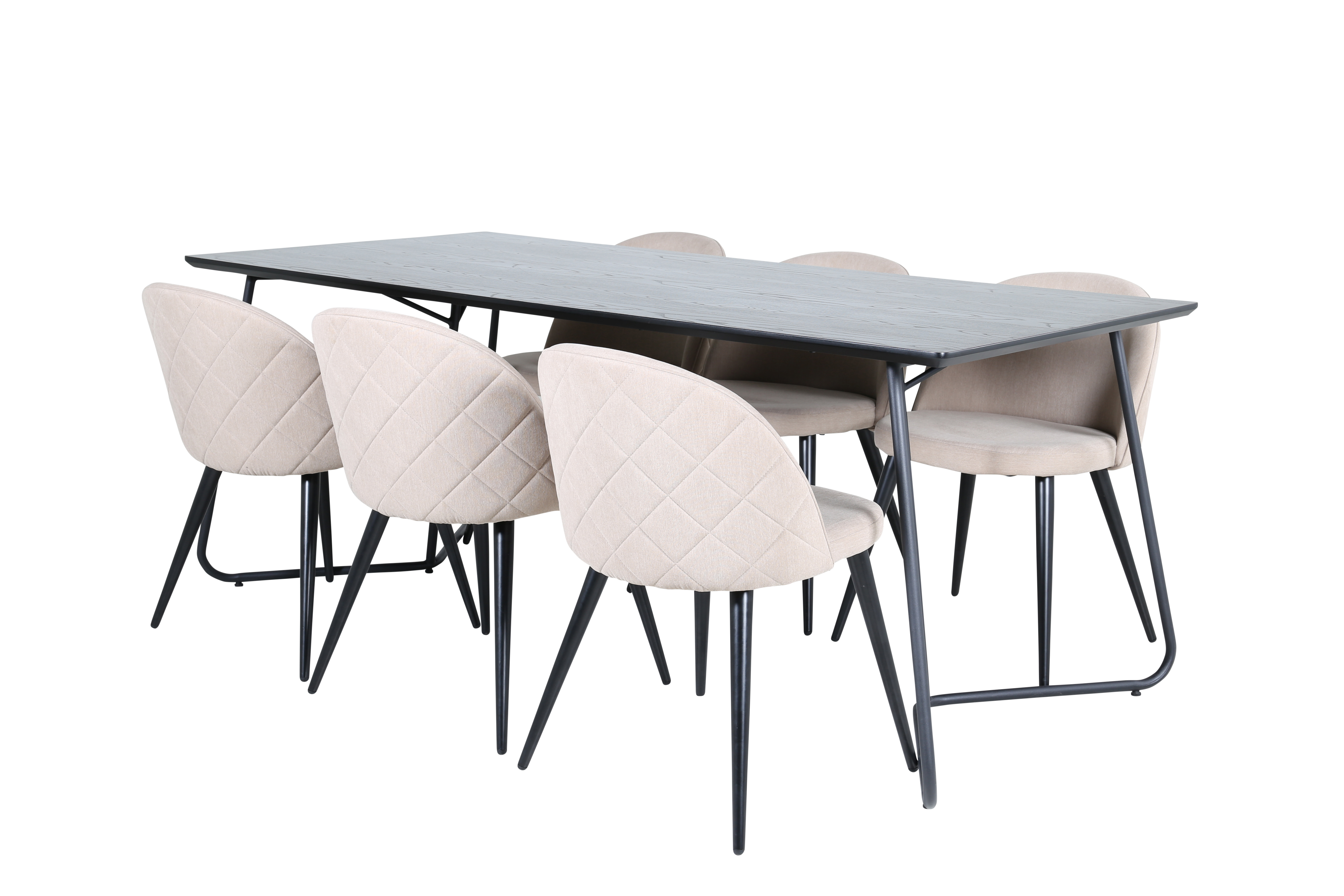 Spisegruppe Venture Home Annika Spisebord og Valentina Stitcthes Spisestol
