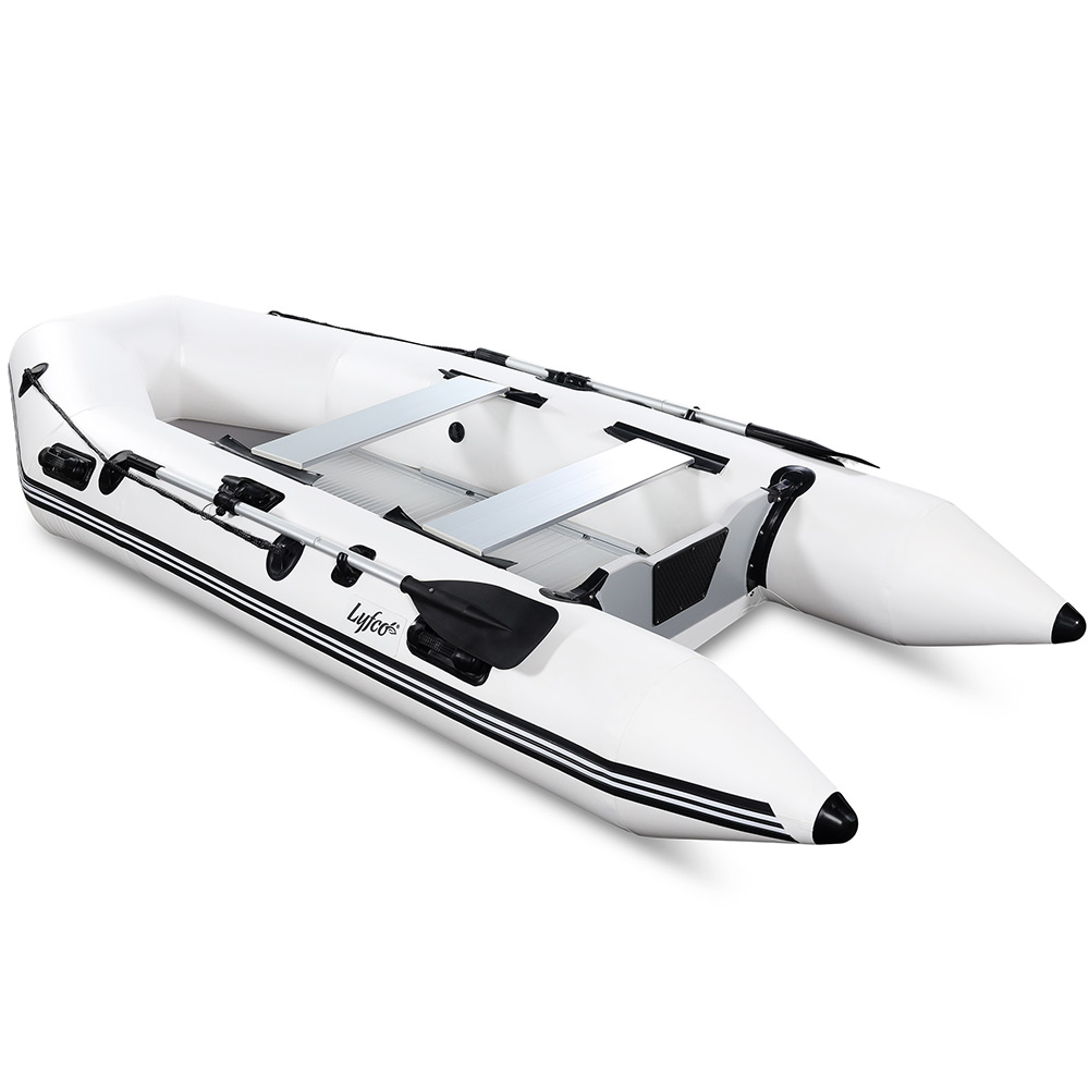 Gummibåt 330cm (0,9 mm PVC), vit Farge Hvit