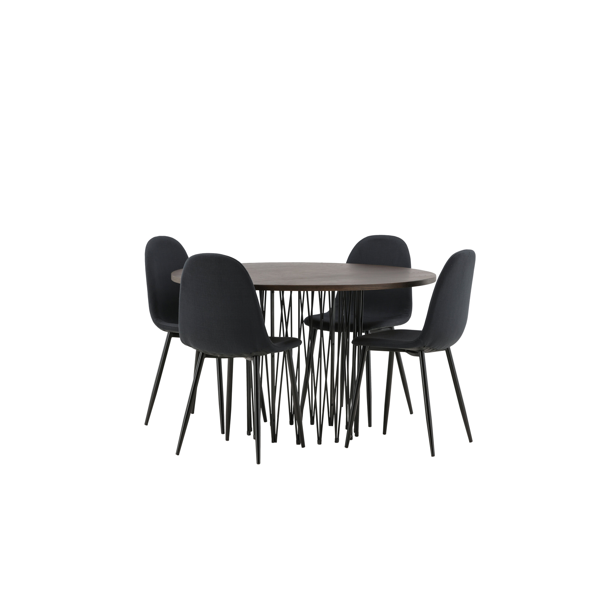 Spisegruppe furniture/fashion Stone med 4 Polar Stoler