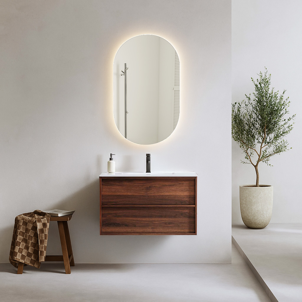 Spegel Bathlife Lyster Oval