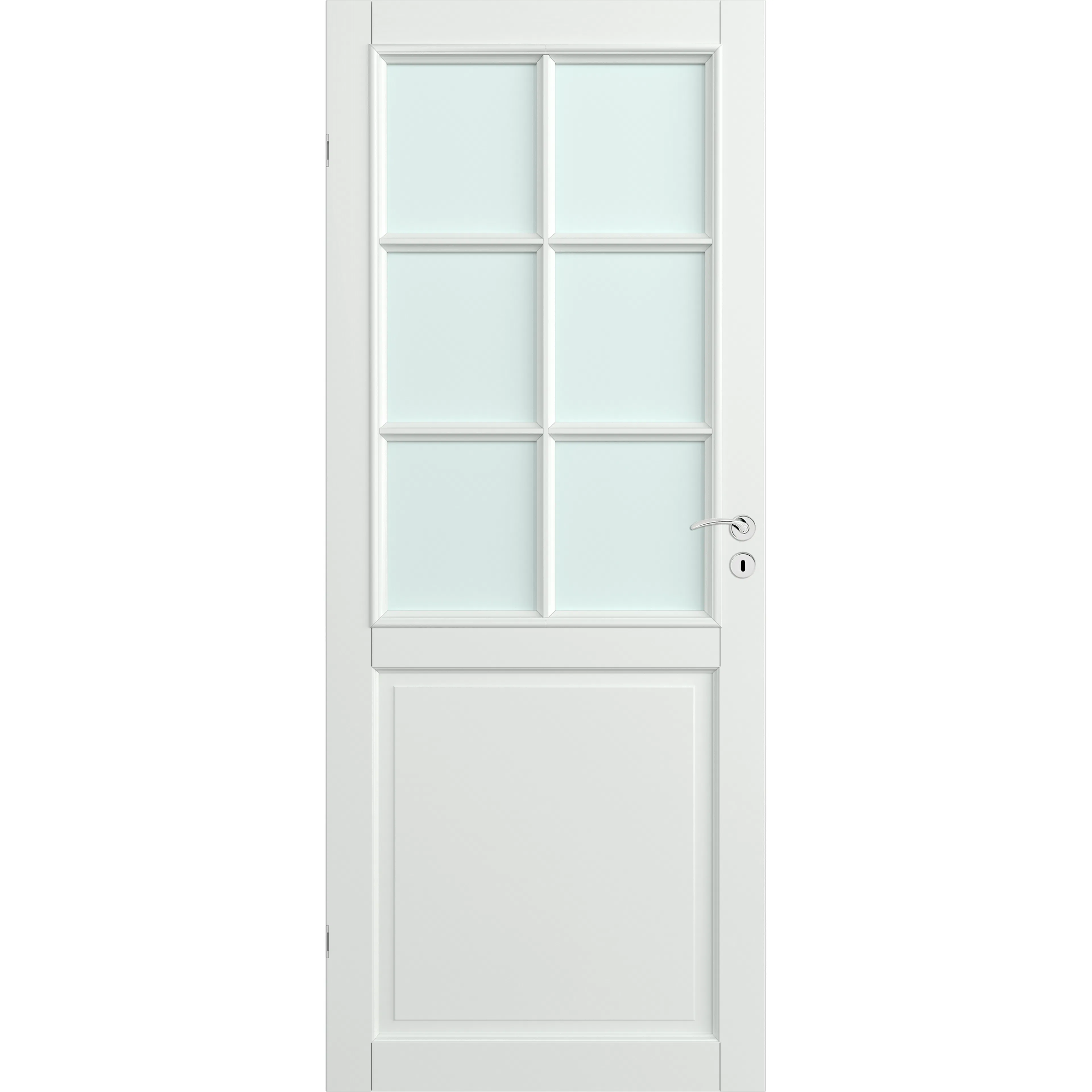 DØR 10X20 SINDRE SPR  NCS S0500-N BxH: 100x200 (dørbladmål: 92,6x194), Klassisk Hvit S0500-N