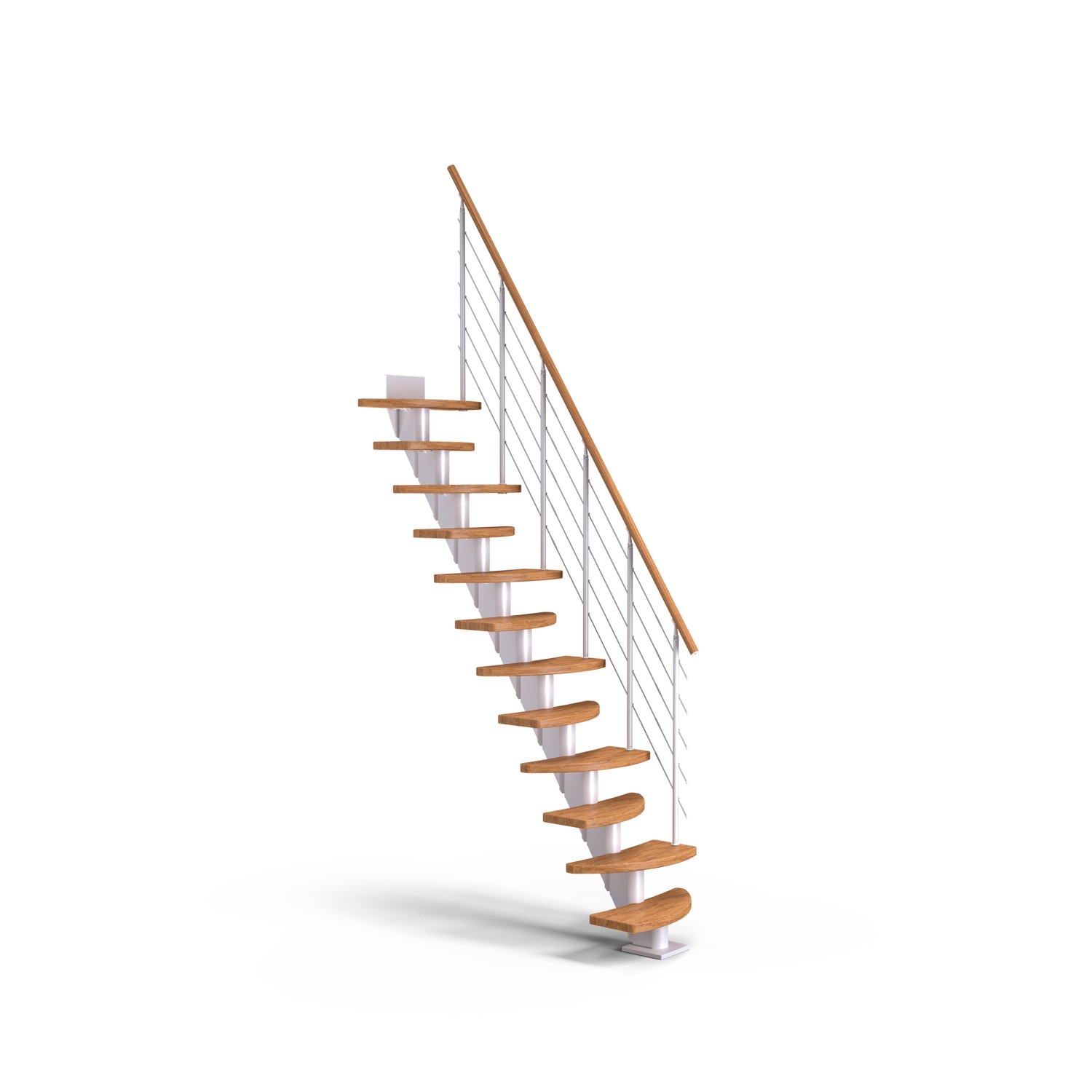 Plassbesparende Trapp Dolle Berlin Eik Oljet Shape6
