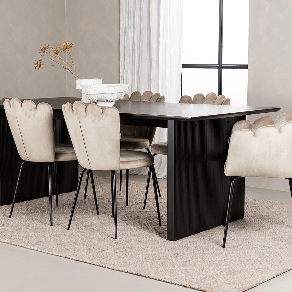 Spisegruppe Venture Home Vail med 4 Limhamn Light Stoler