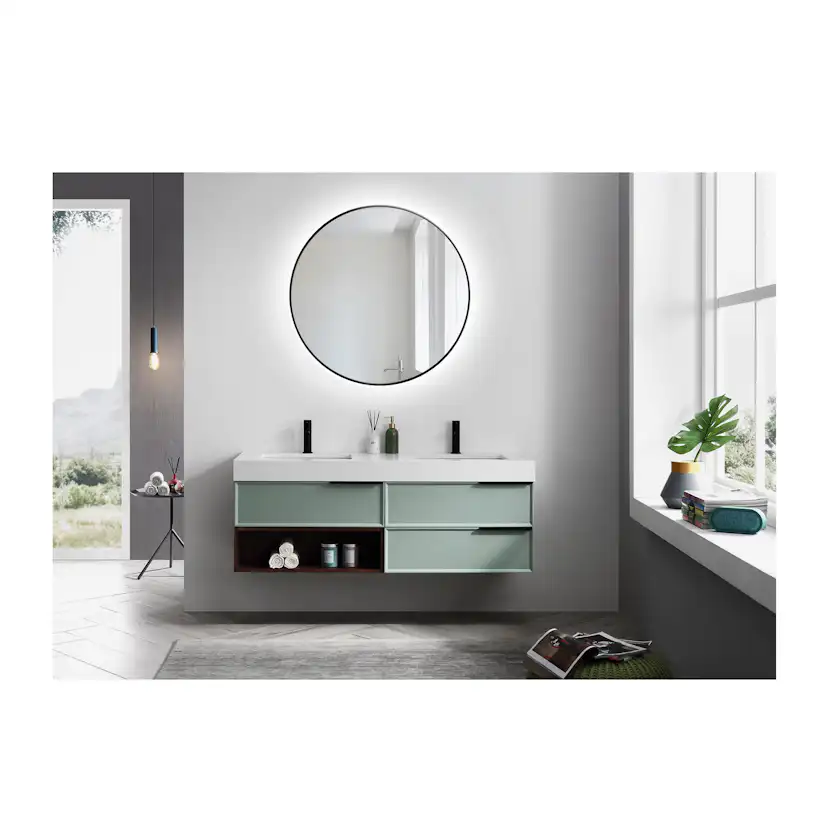 Speil Bathlife Spira med LED Belysning