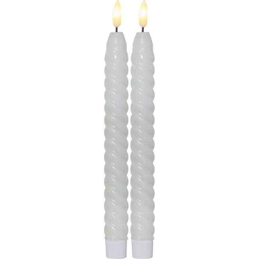 Antikklys Star Trading Flamme Swirl LED 2-pk