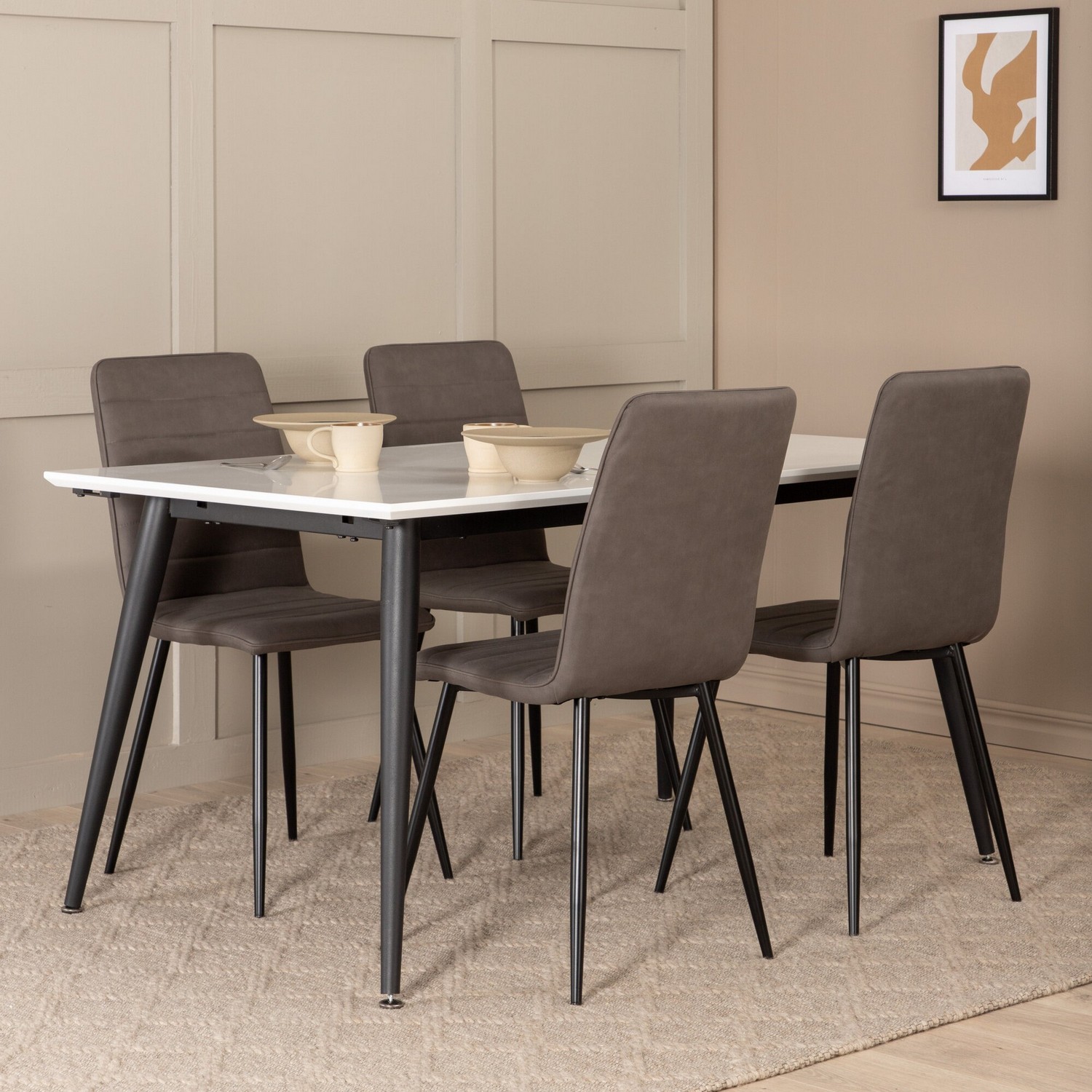 Spisegruppe Venture Home Jolie med 4 Walerina Stoler