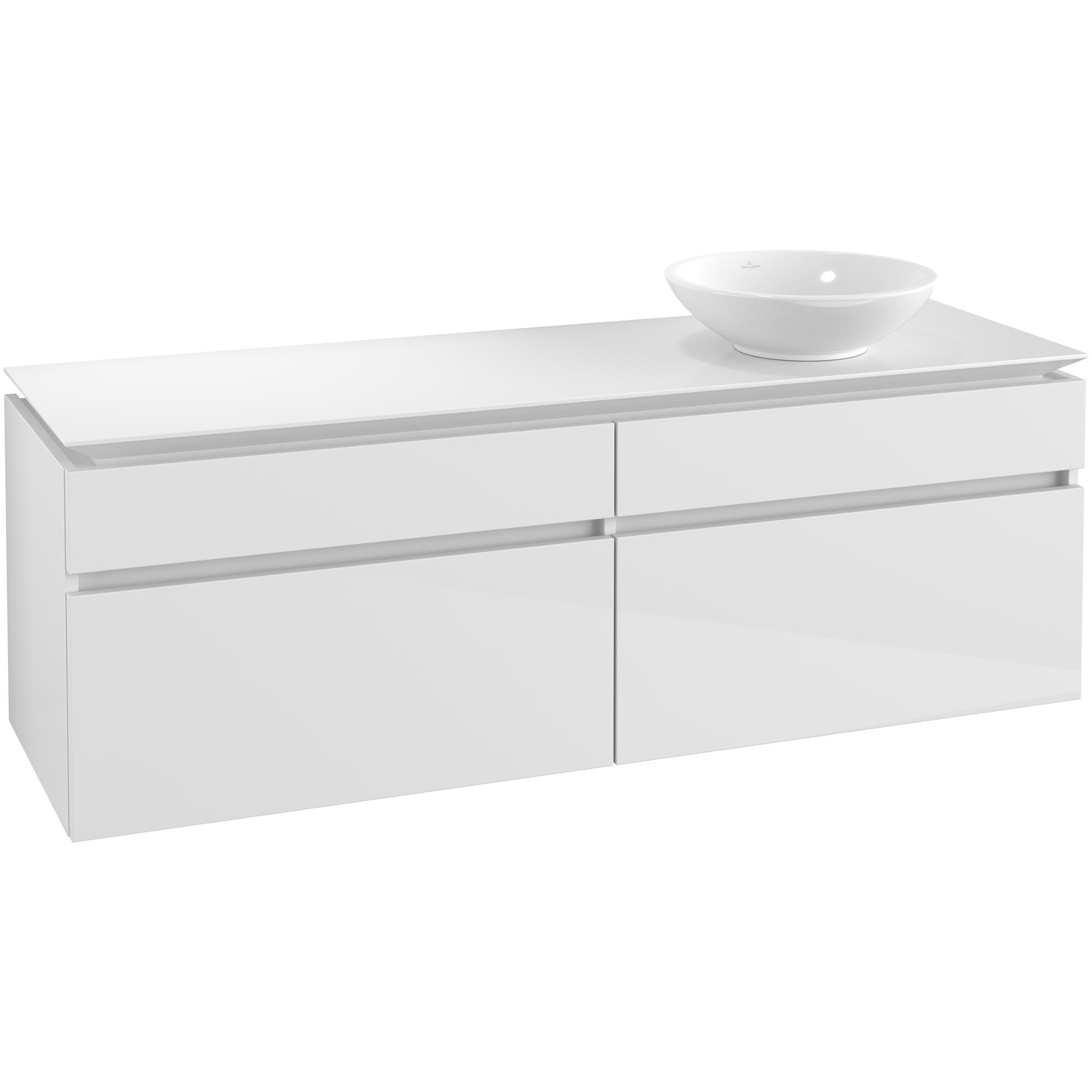 Tvättställsskåp Villeroy & Boch Legato 1600 med 4 Lådor för Fristående Tvättställ | badrum - badrumsmobler - tvattstallsskap-och-kommod | KakelKungen
