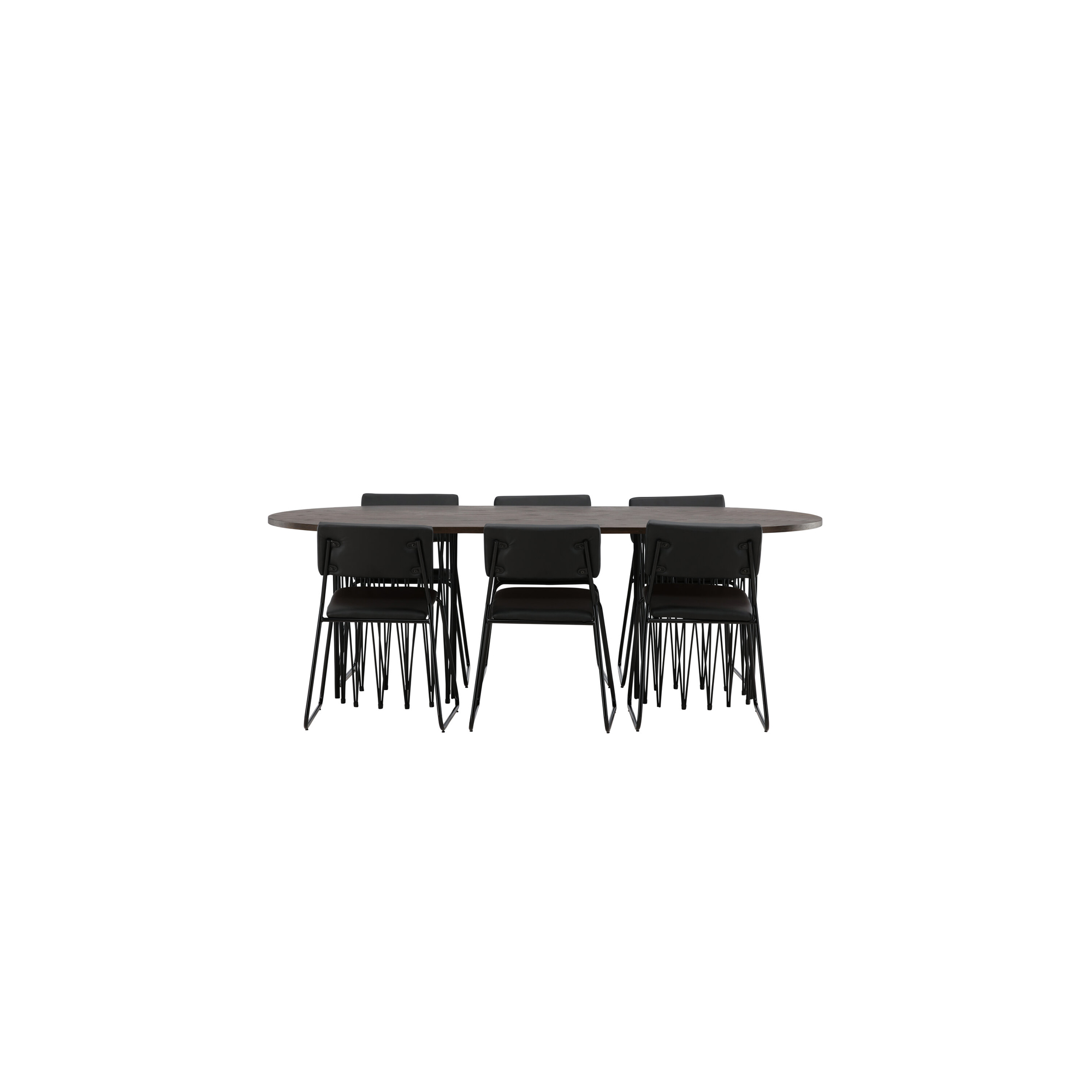 Spisegruppe furniture/fashion Stone med 6 Kenth Stoler