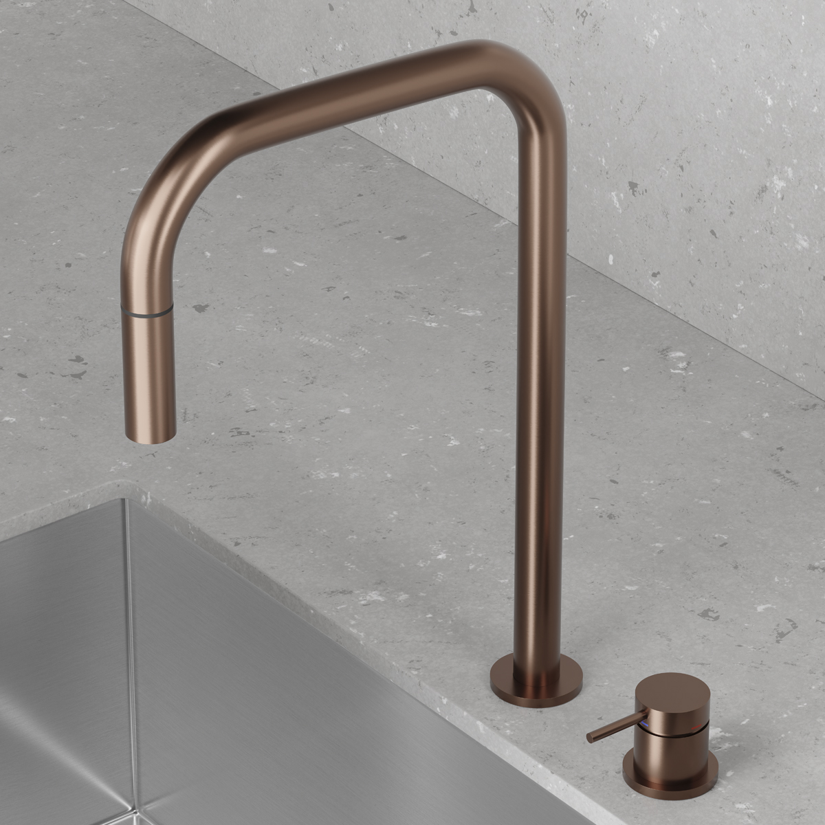 Köksblandare Scandtap Harmonized K2P Square