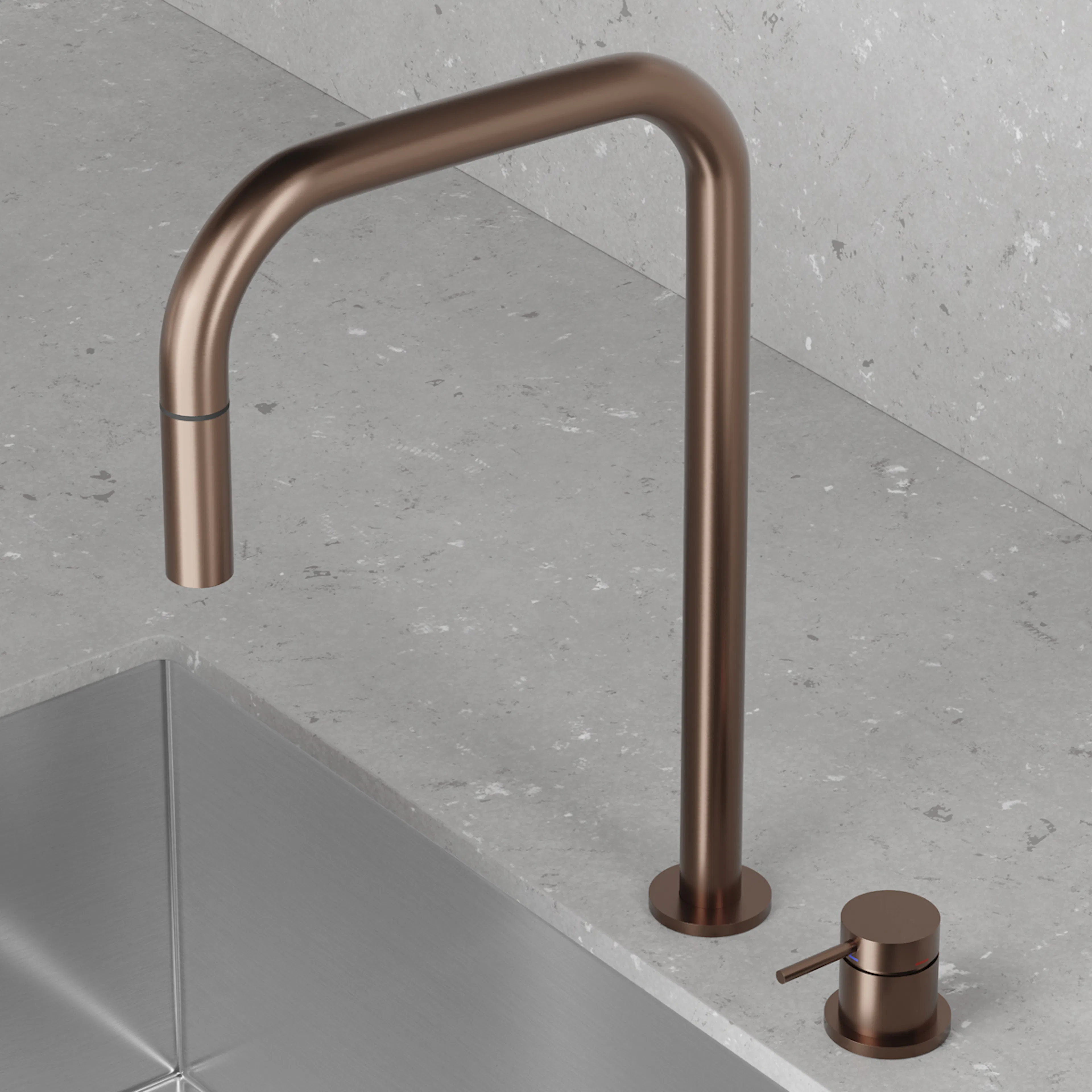 Köksblandare Scandtap Harmonized K2P Square