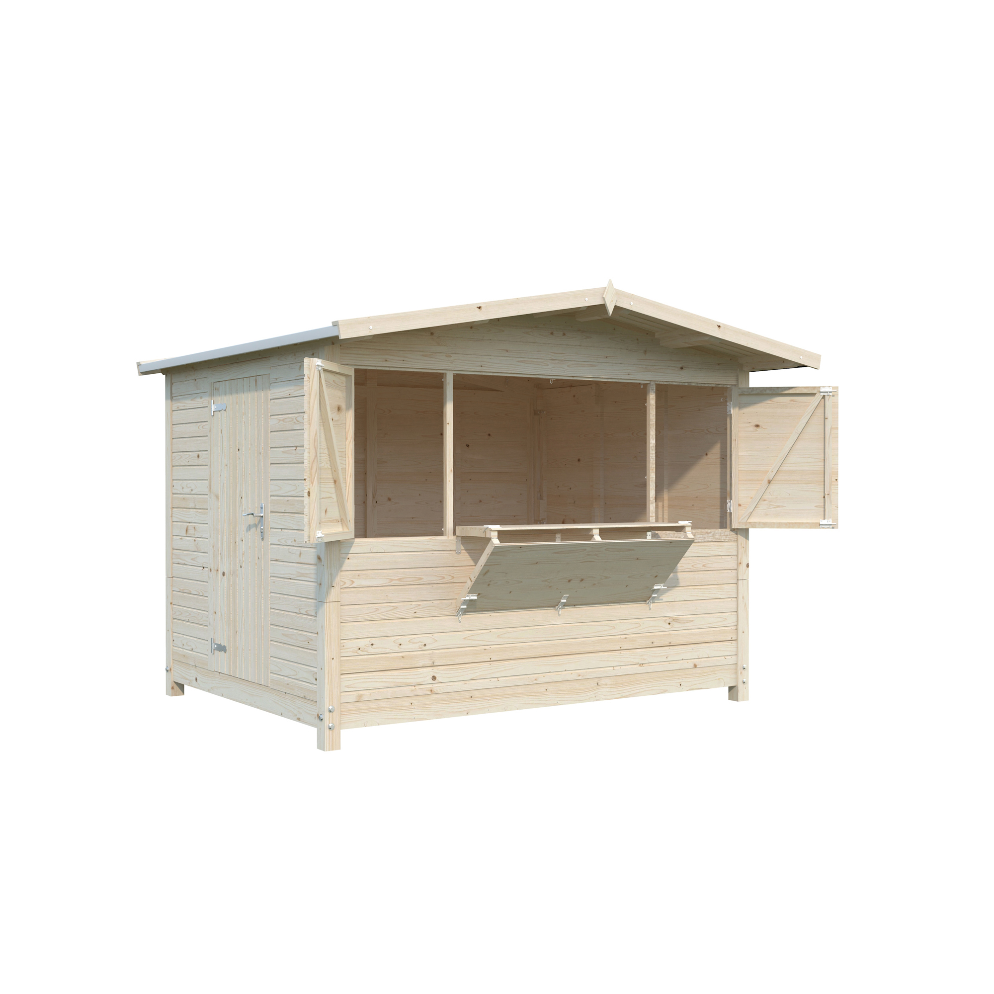 Marian 6,2 m2 - Folding kiosk NO Ubehandlet