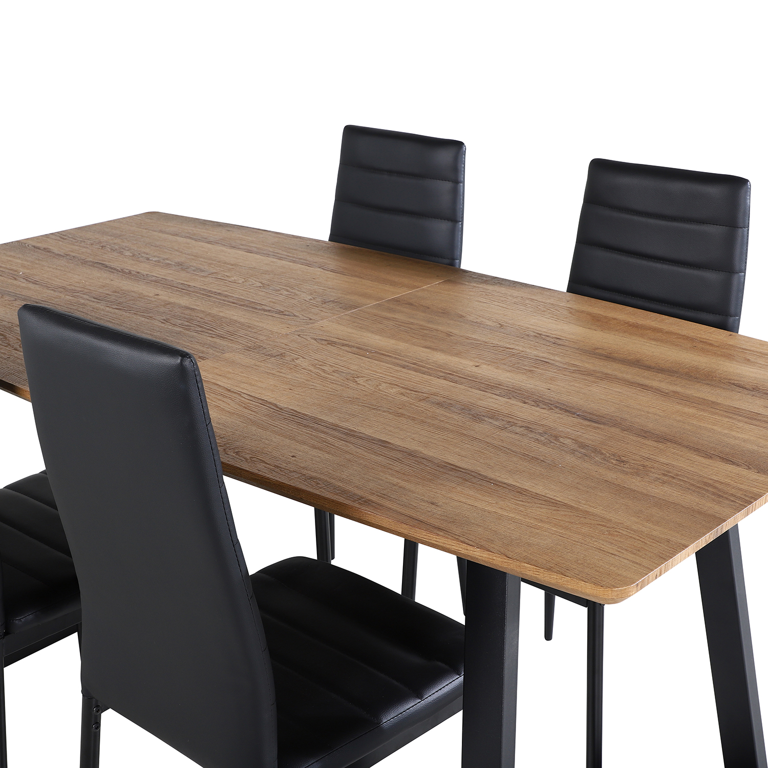 Spisegruppe Venture Home Ina med 4 Sly Stoler Kunstlær