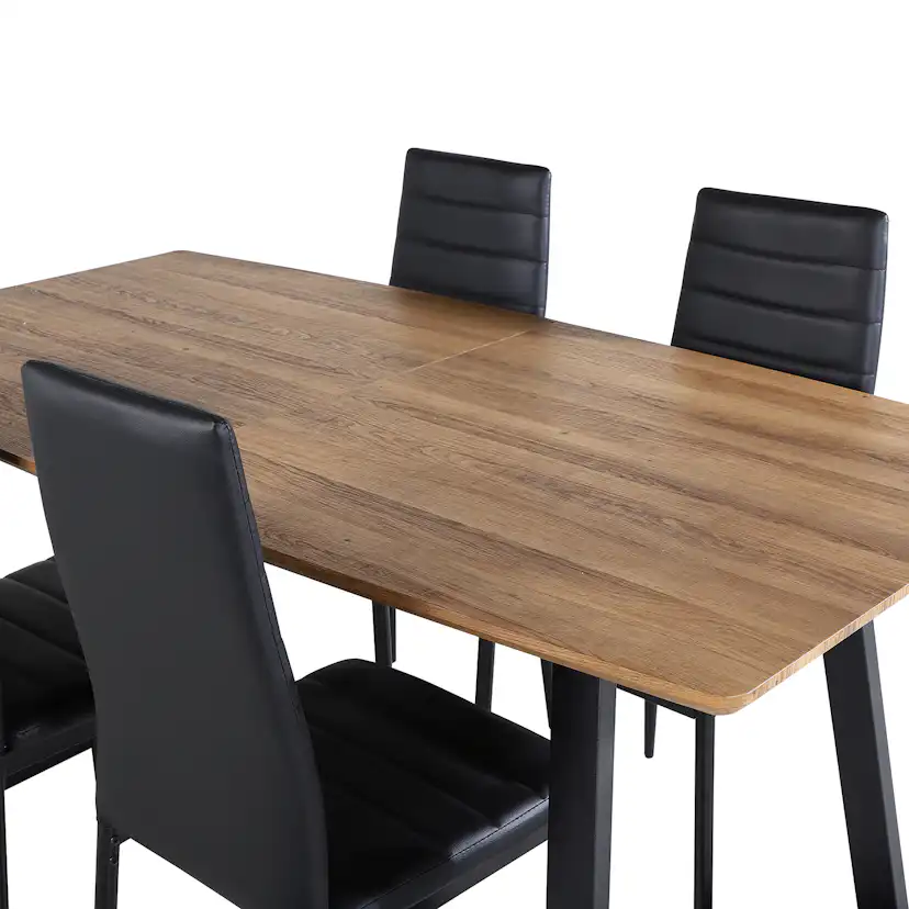 Spisegruppe Venture Home Ina med 4 Sly Stoler Kunstlær