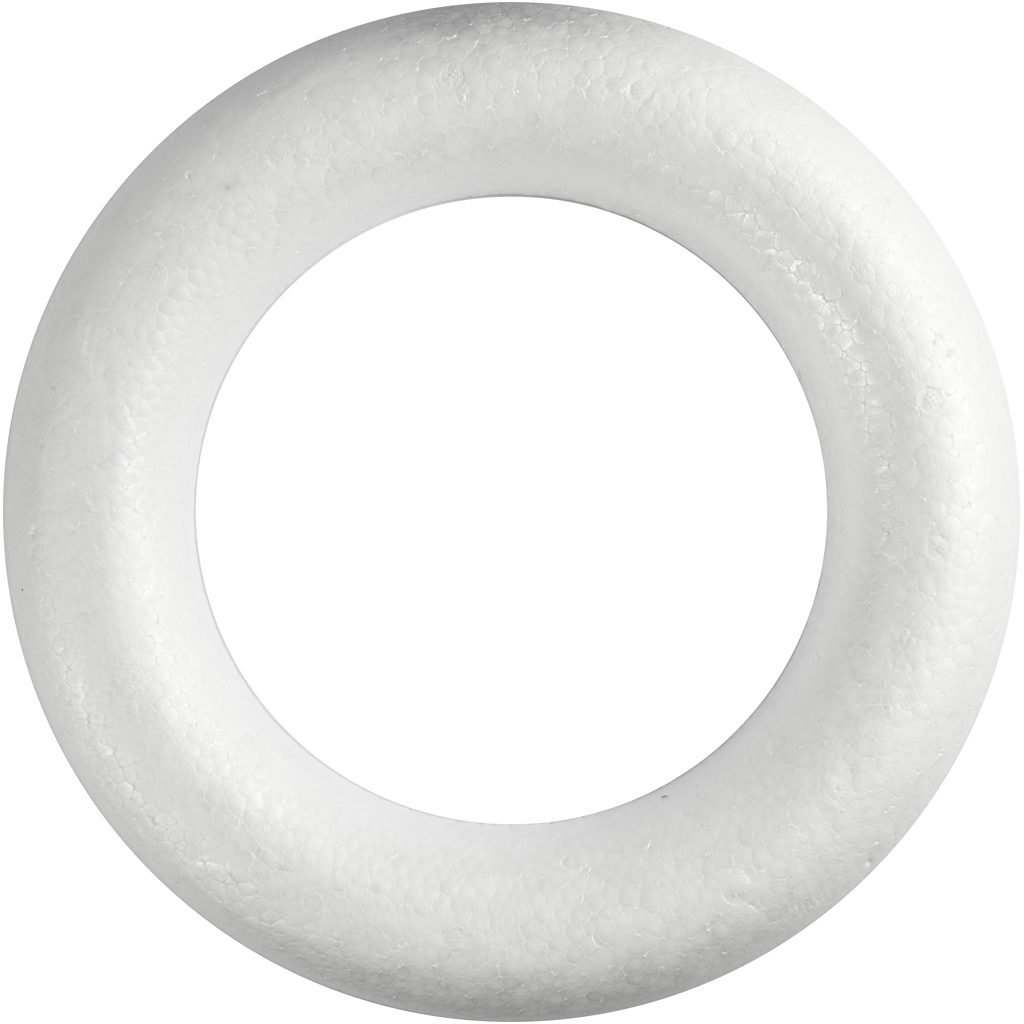 Ring Creativ Company med Flat Bakside Hvit 1 stk