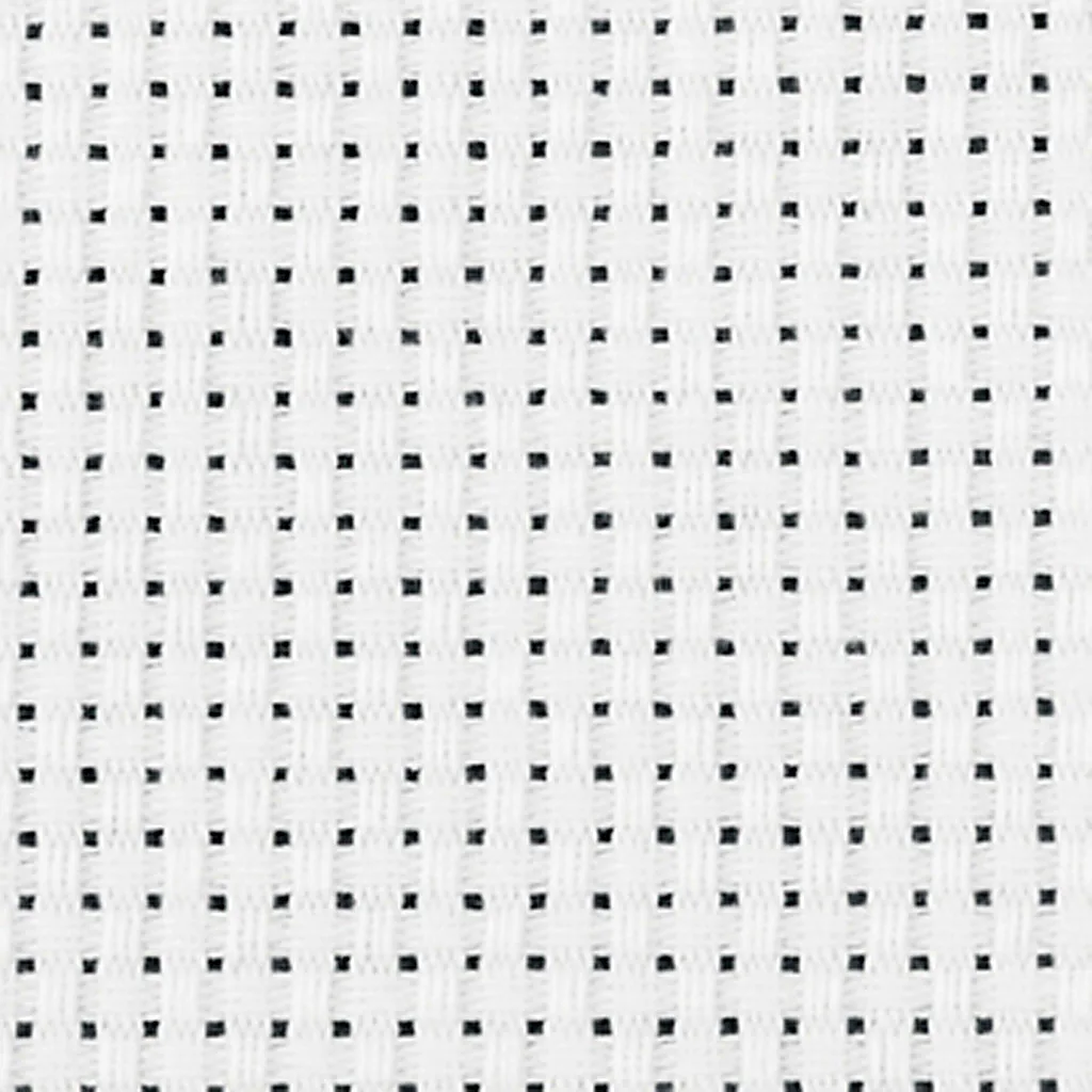 Broderistoff Creativ Company Aida 150 cm 35 Ruter pr 10 cm 3 m/ 1 stk Hvitt