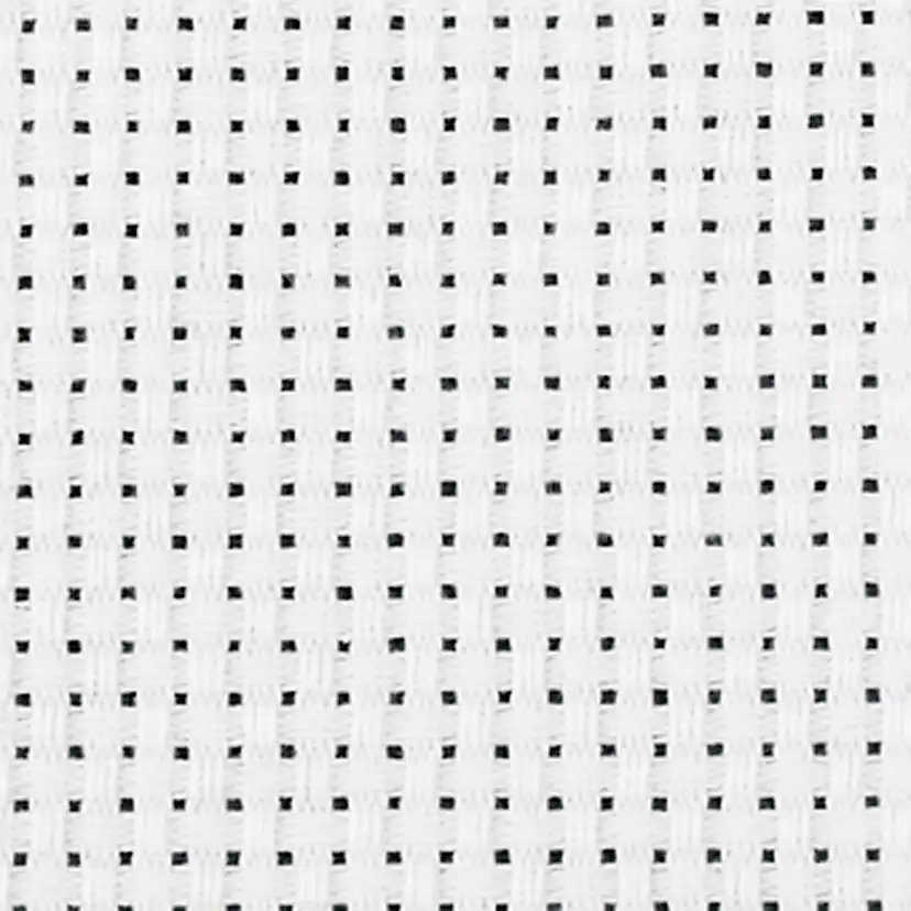Broderistoff Creativ Company Aida 150 cm 35 Ruter pr 10 cm 3 m/ 1 stk Hvitt