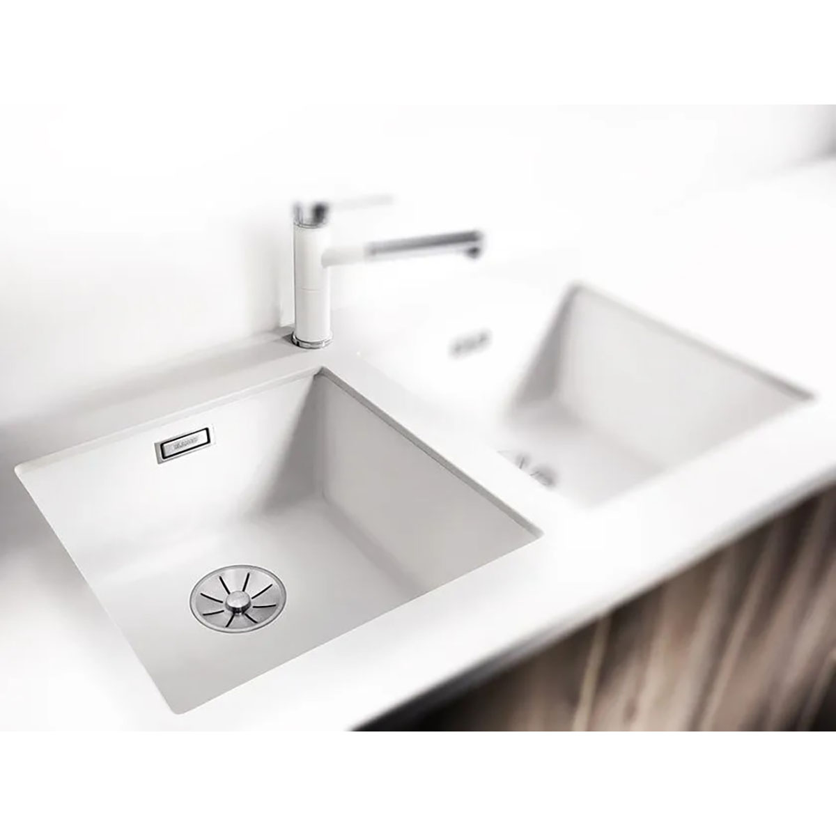 BLANCO SUBLINE 320-U SILGRANIT® INFINO - VIT Hvit, Undermontering