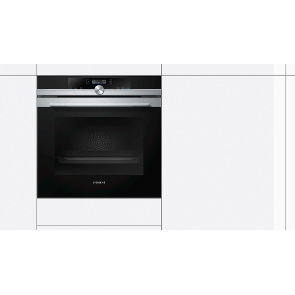 Ovn- og Mikrobølgepakke Siemens HB674GCS1S + BF634LGS1 IQ700 med Selvrens og Termometer