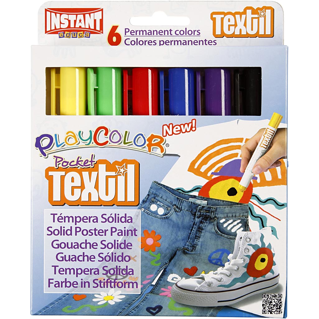 Tekstilfarge Creativ Company Playcolor Ass Farger 1 Pk