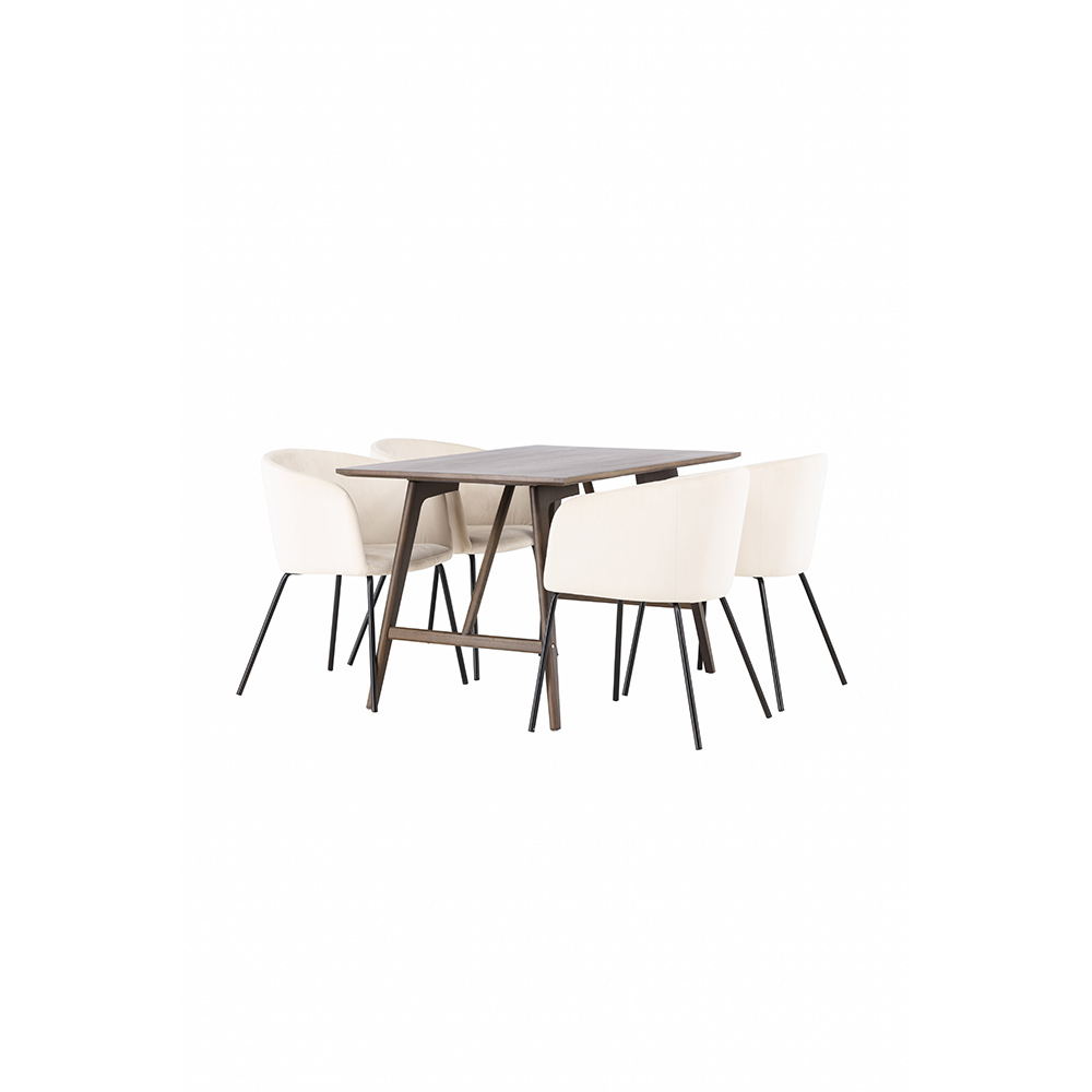 Spisegruppe Venture Home Kaseidon med 4 stk Berit Stoler