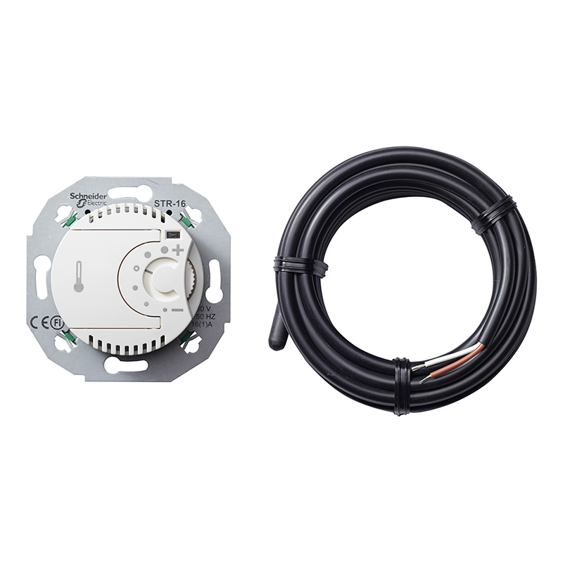 Gulvtermostat Schneider Electric Renova med Sensor Innebygd