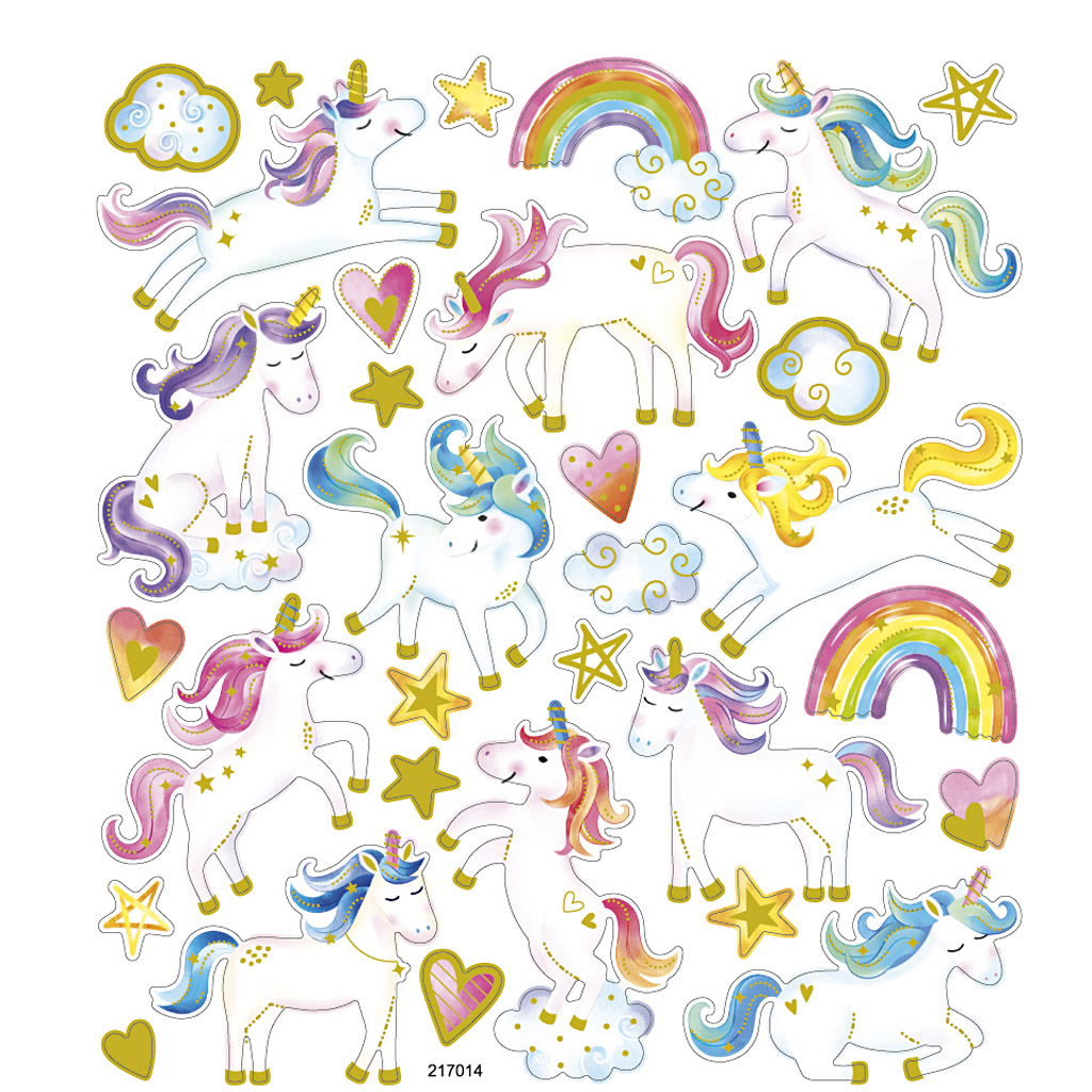 Klistremerker Creativ Company Enhjørning 2