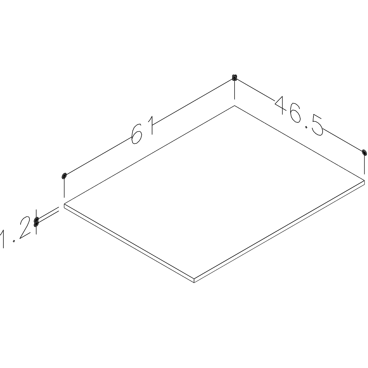 Benkeplate Korsbakken Bad Corian
