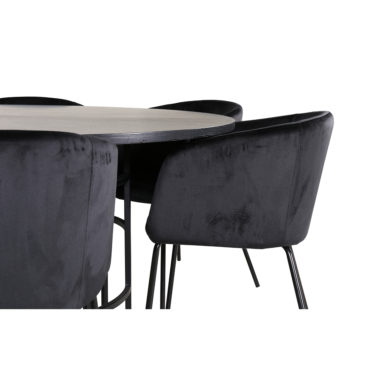 Spisegruppe furniture/fashion Copenhagen Ø140 cm med 6 Berit Stoler