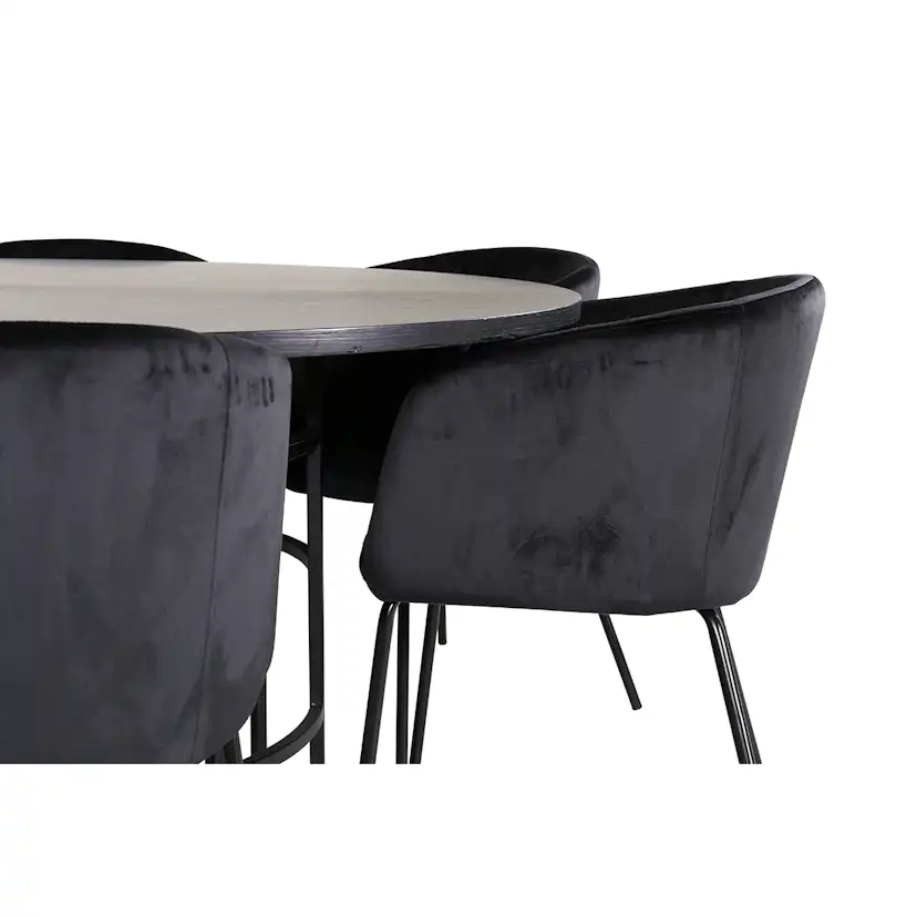 Spisegruppe furniture/fashion Copenhagen Ø140 cm med 6 Berit Stoler