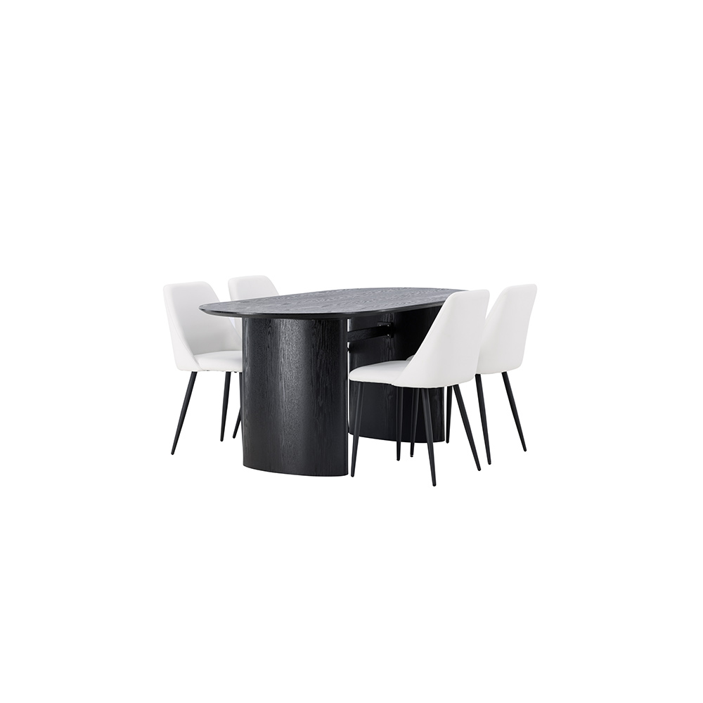Spisegruppe Venture Home Isolde med 4 stk Night Stoler