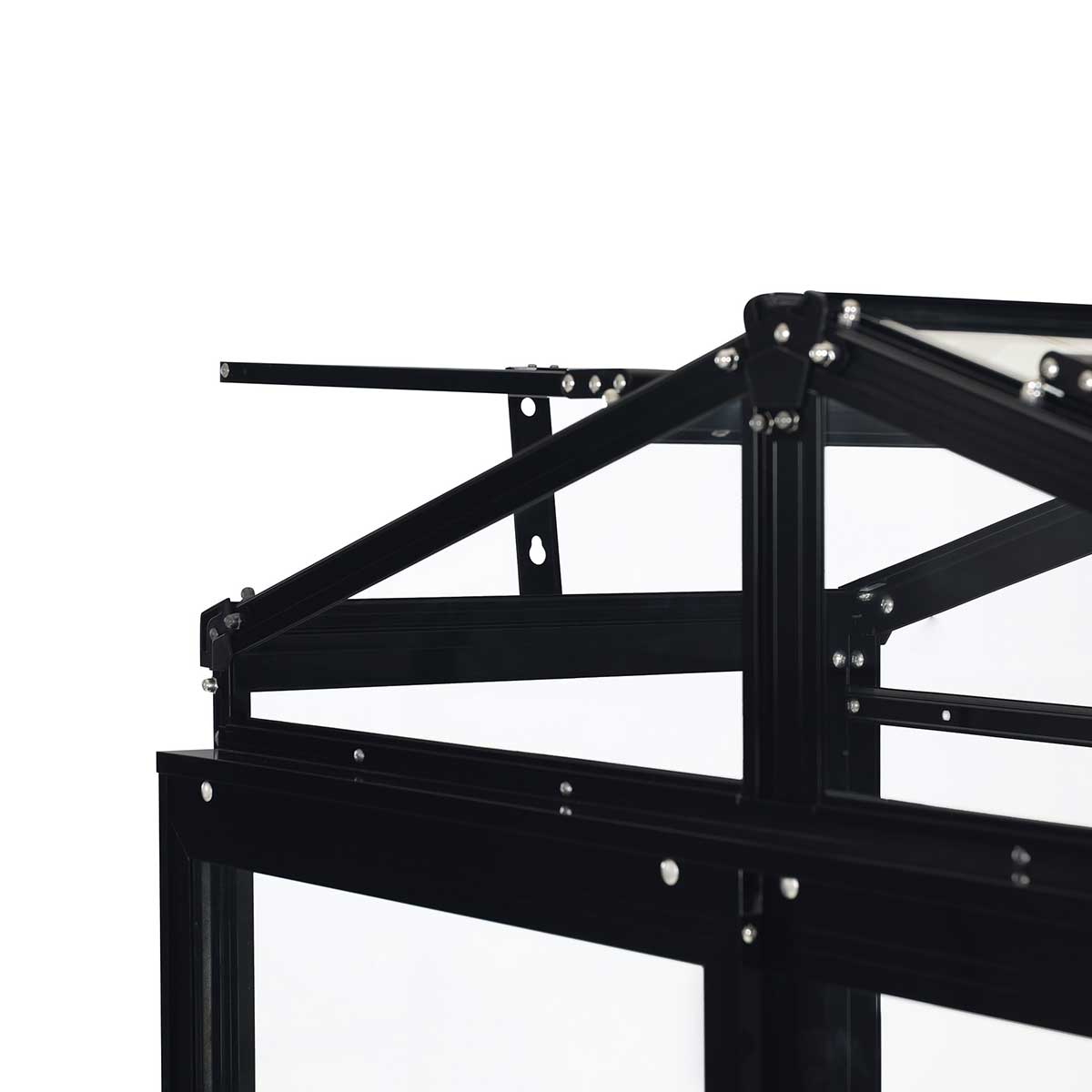Drivhus Metalcraft 111x61x170 cm Sort Rektangulær