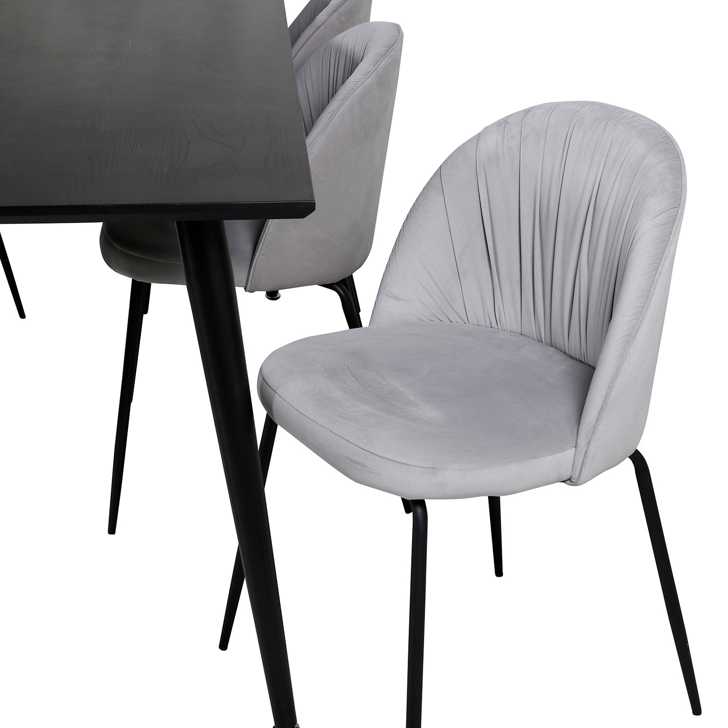 Spisegruppe Venture Home Dipp med 6 Wrinkles Stoler