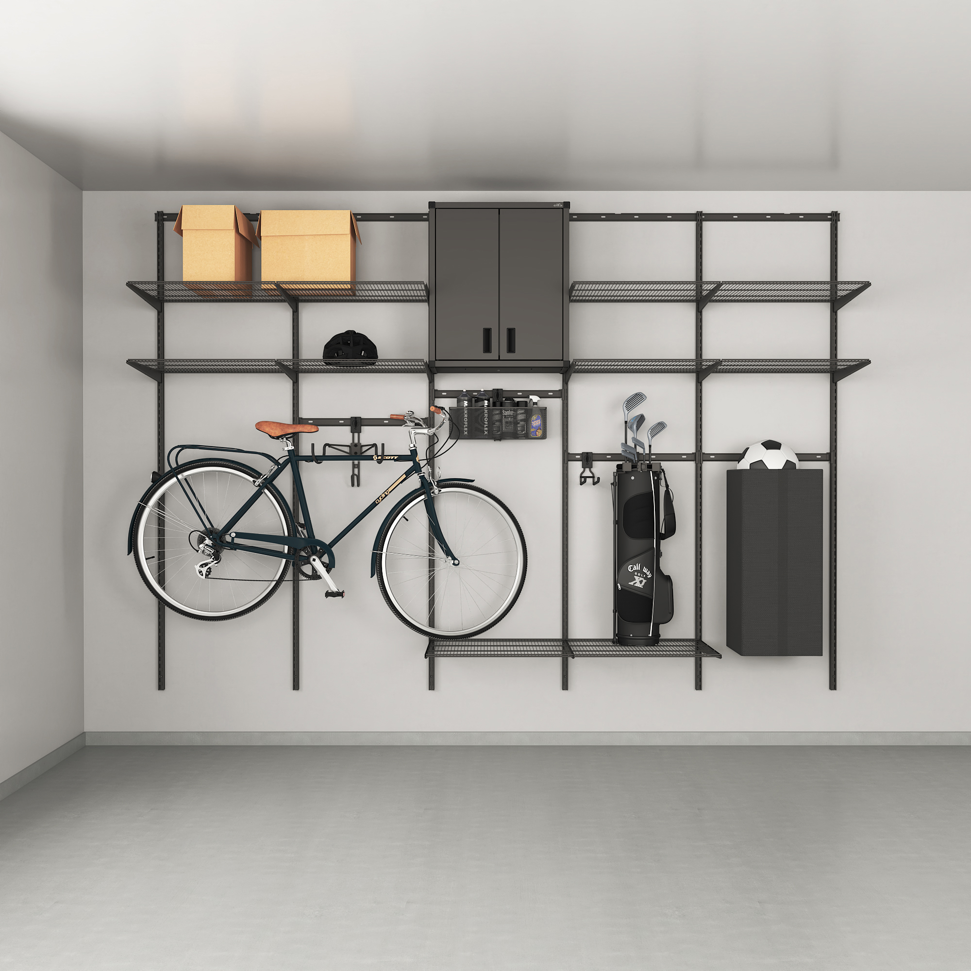 Familieoppbevaring Elfa Ready Solution 2 Garage+
