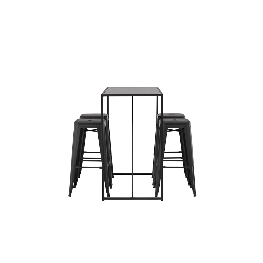 Spisegruppe Venture Home Brea med 4 Tempe Stoler