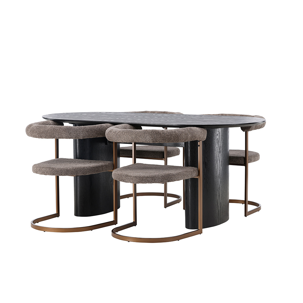 Spisegruppe Venture Home Isolde med 4 Morning Stoler