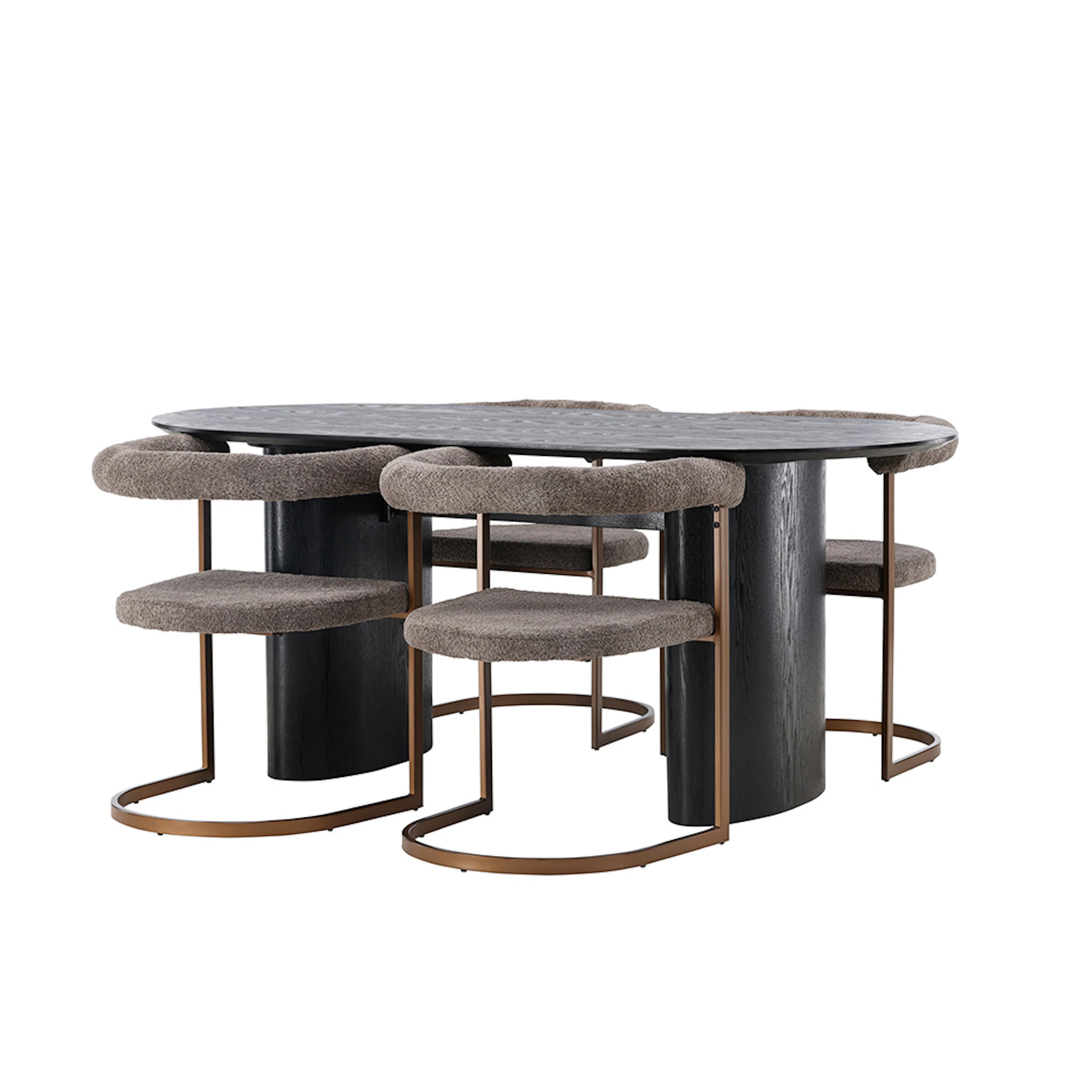 Spisegruppe Venture Home Isolde med 4 Morning Stoler