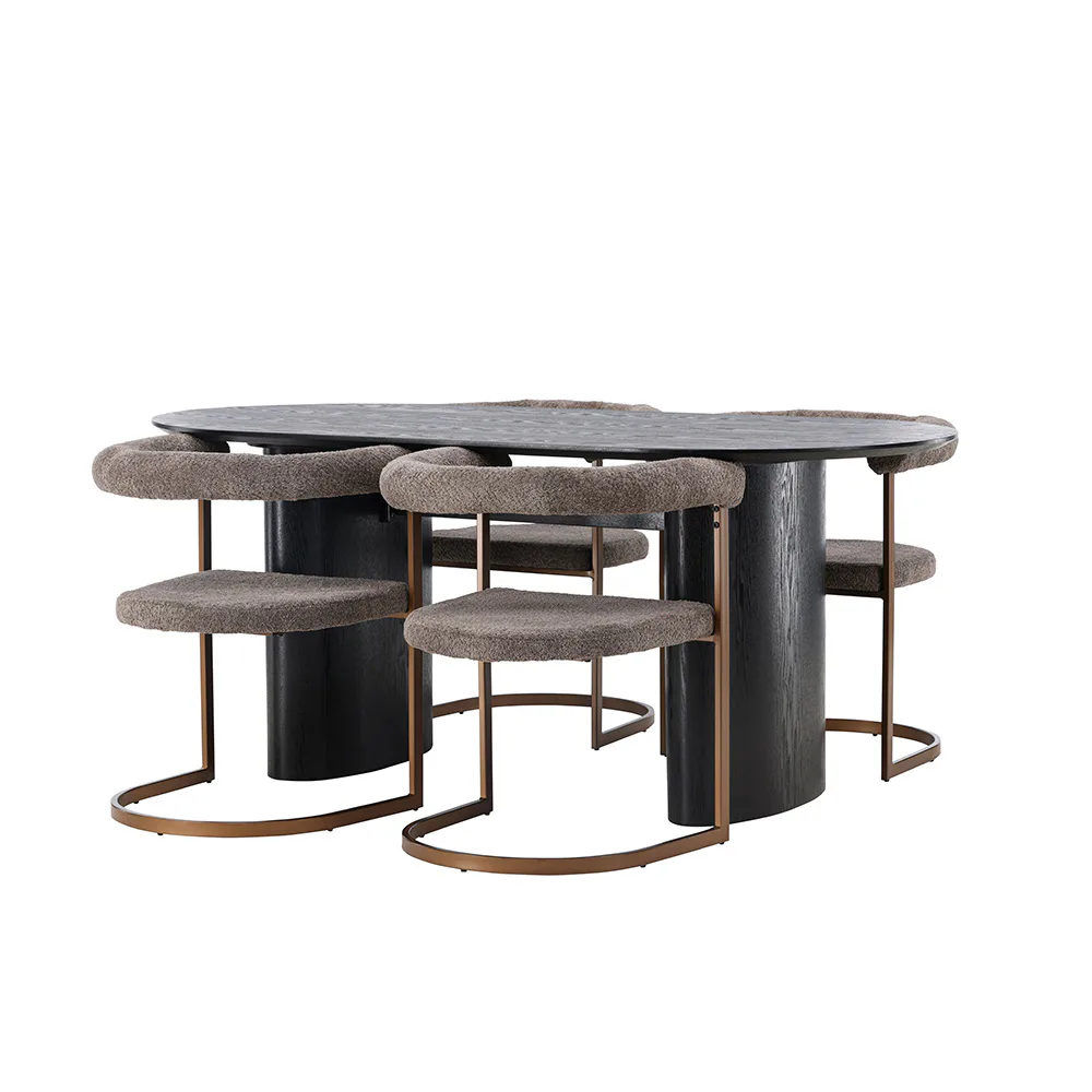 Spisegruppe Venture Home Isolde med 4 Morning Stoler