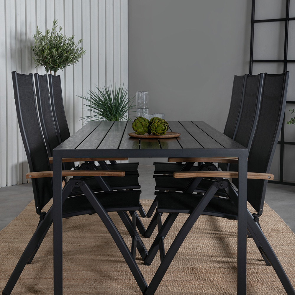 Spisegruppe Venture Home Bront med 6 Perla Posisjonsstoler